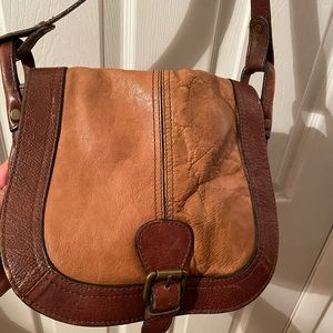 Dual tone Fossil Crossbody
